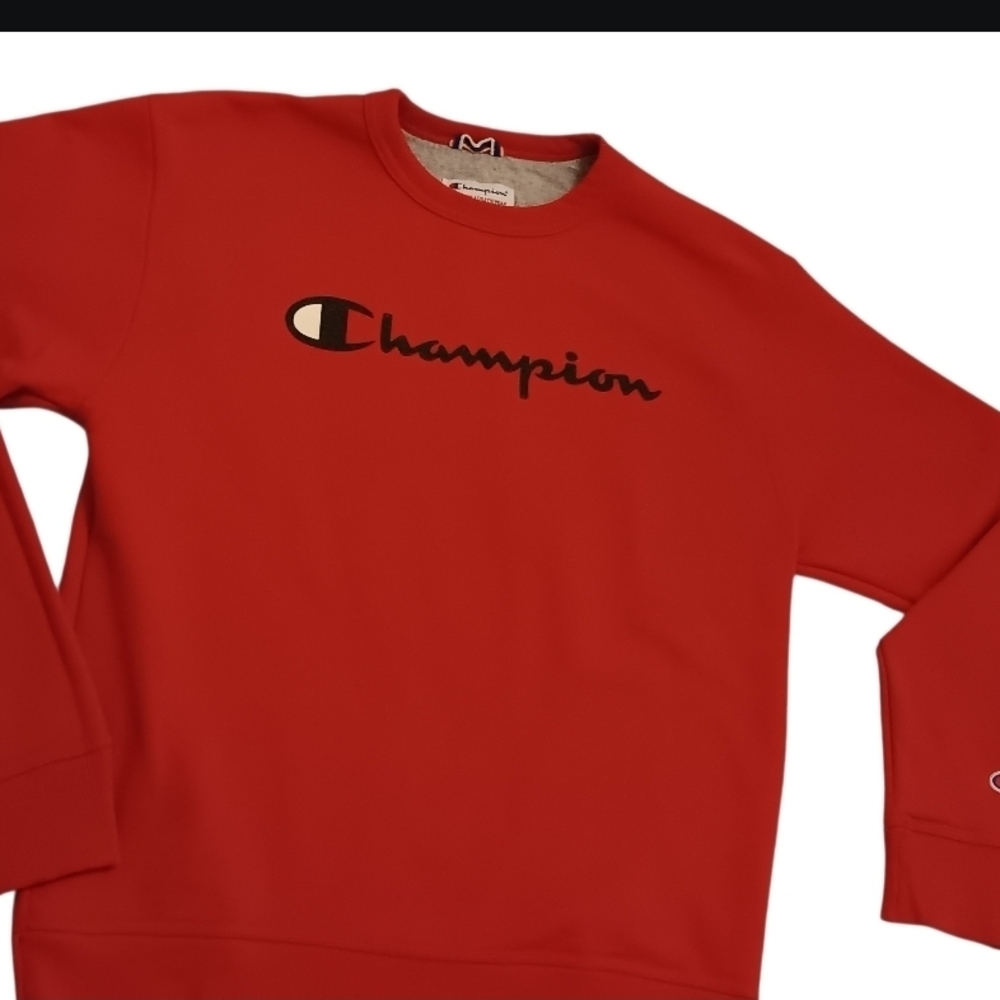 Champion Women's Vibrant Red Crewneck Sweater